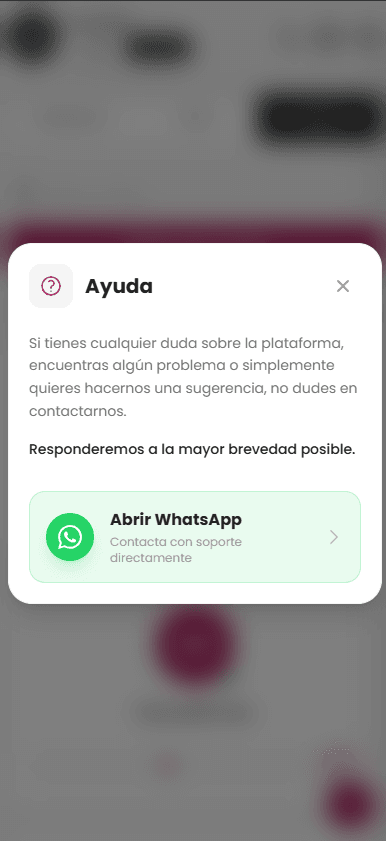 Centro de soporte para el cliente